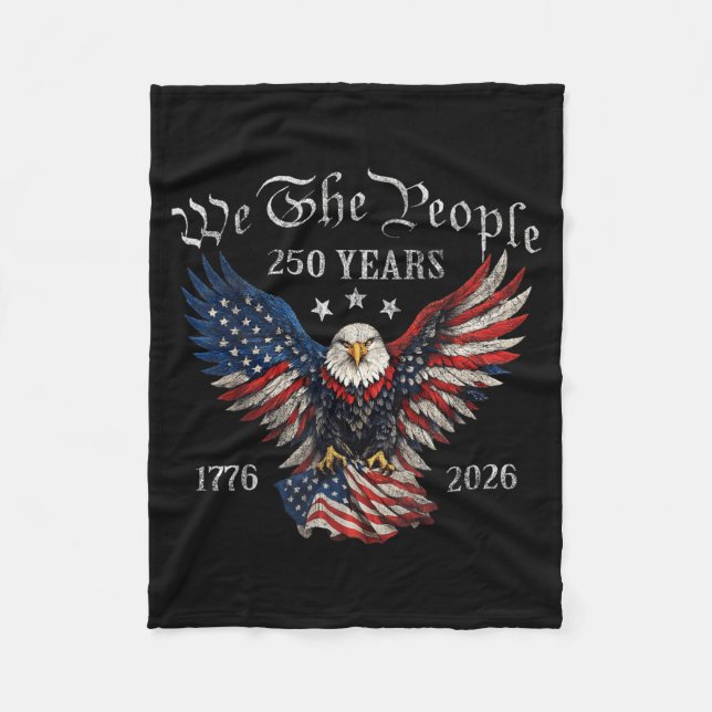 1776 2026 250th Anniversary Fleece Blanket (Front)