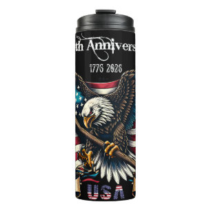 1776 2026 America Anniversary  Thermal Tumbler