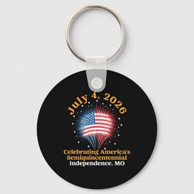 1776-2026 Independence, Missouri Americas 250th Bi Keychain (Front)