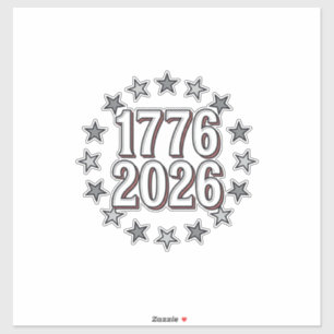 1776 2026 Patriotic Stars Vintage Vector Design_1