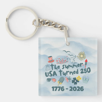 1776 - 2026 Retro 250th Anniversary 4th Of July Keychain