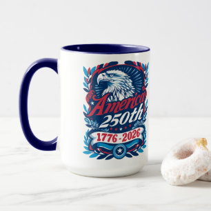 1776-2026 USA 250th Anniversary Vintage Patriotic Mug