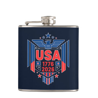 1776-2026 USA  HIP FLASK