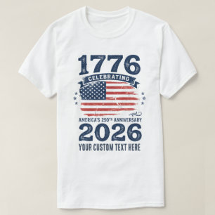 1776 American Flag 250th Anniversary T-Shirt