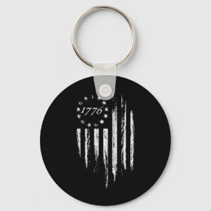1776 American Flag Betsy Ross 13 Stars Usa 4th Of Keychain