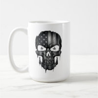 1776 American Flag Patriot Skull USA 250th