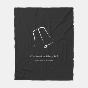 1776 American Liberty Bell Minimalist Fleece Blanket