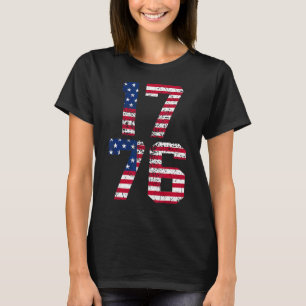 1776 Declaration Of Independence Us Flag Patriotic T-Shirt