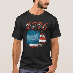1776 For Men or Women America Flag Patriotic We Th T-Shirt