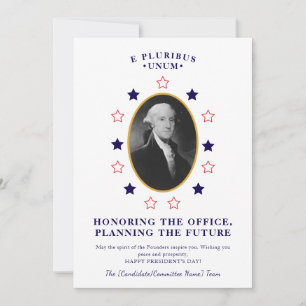 1776 George Washington President's Day Campaign Holiday Card