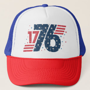 1776, Independence Day, 4th of July Trucker Hat