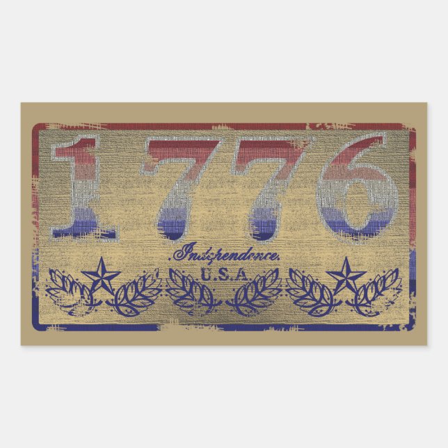 1776 Independence  Sticker (Front)