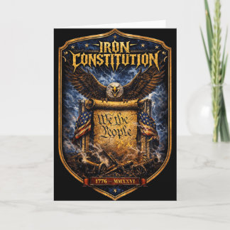 1776 Iron Constitution Liberty Heritage  Card