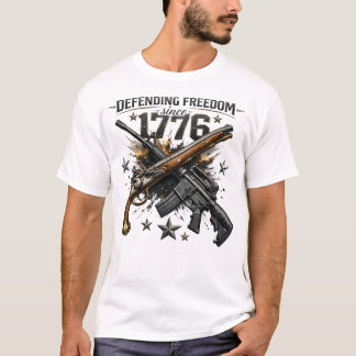 1776 Patriotic Freedom Americana Graphic T-Shirt