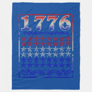 1776- Stars Faded Fleece Blanket