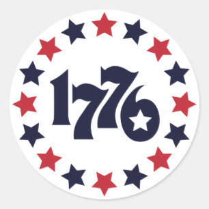 1776 - THE BIRTH OF A NATION -  Patriotic Stickers
