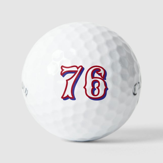 1776 USA Golf Balls - Personalized Number Retro (Front)