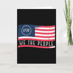 1776 We The People Independence Day 4th Of July Fl Card