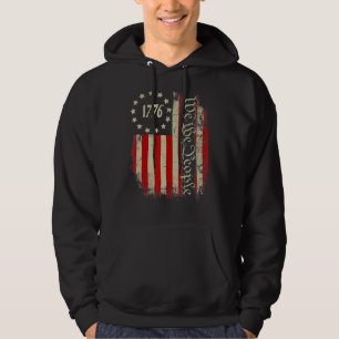 1776 We The People Patriotic American Constitution Hoodie