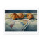 1786 Peaches on Quilt Postcard