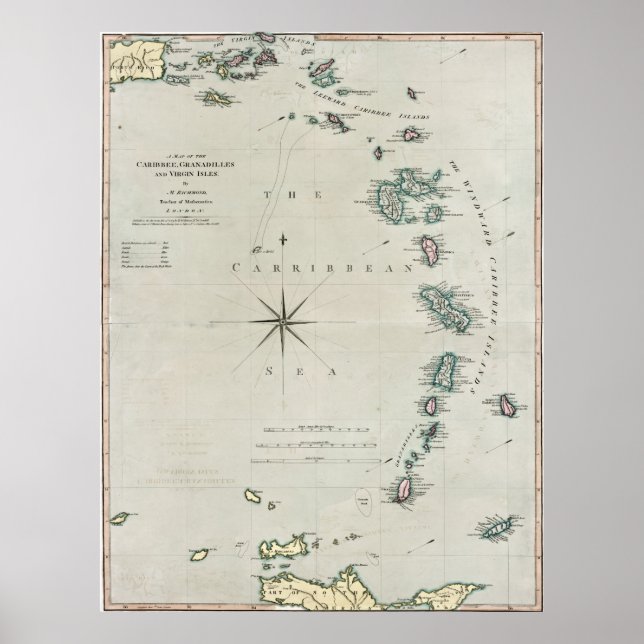 1789 Caribbean Islands Poster (Front)