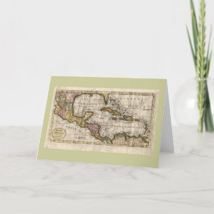 1790 Map of The West Indies by Dilly and Robinson Card