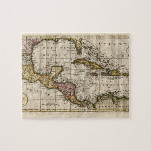 1790 Map of The West Indies by Dilly and Robinson Jigsaw Puzzle