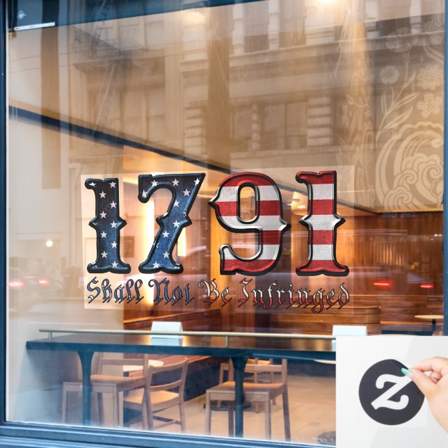 1791 WINDOW CLING (Cafe Window)