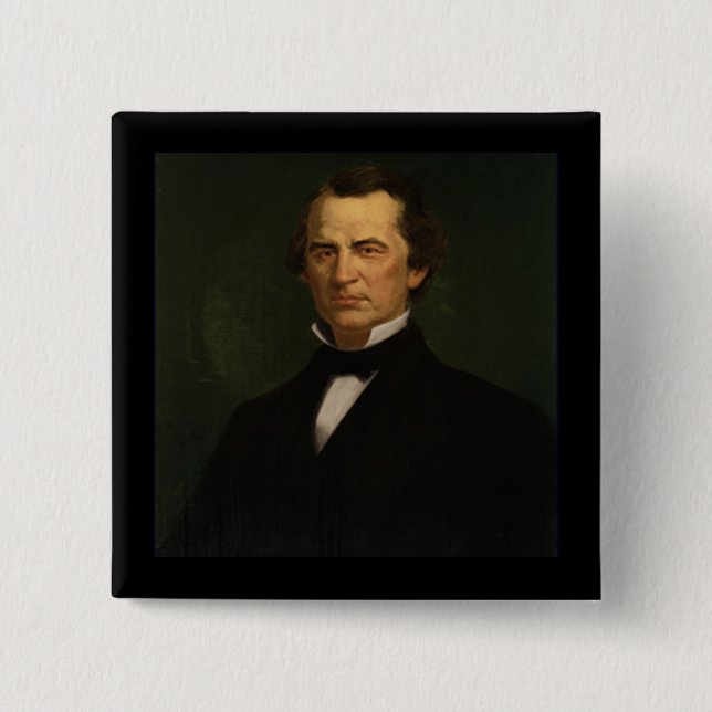 17 Andrew Johnson 2 Inch Square Button (Front)
