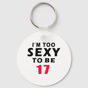 17 birthday designs keychain