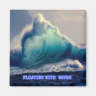 17.Blue ocean waves,gifts for ocean lovers vintage Magnet