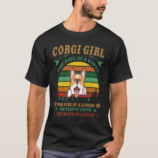 17 Corgi The Soul Of A Witch Corgi T-Shirt