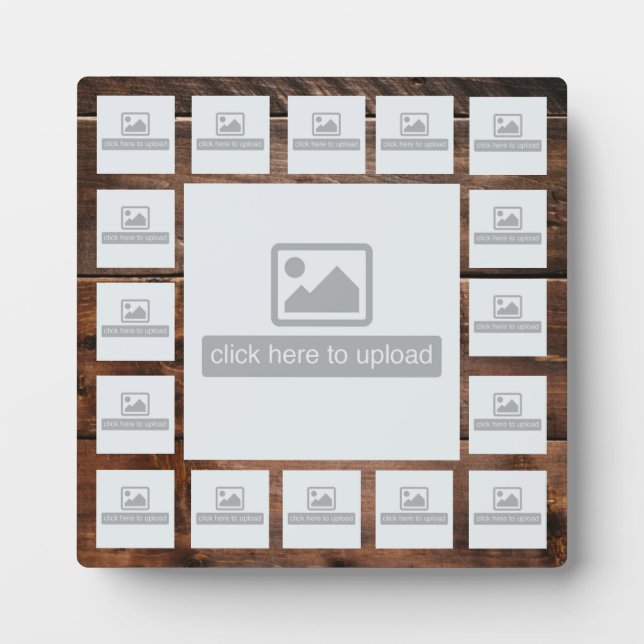 17 Custom Photo Wood Plaque (Front)