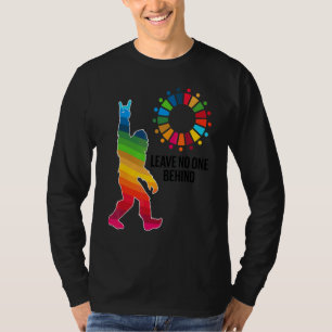 17 Global Goals Rainbow Stripes Leave No One Behin T-Shirt