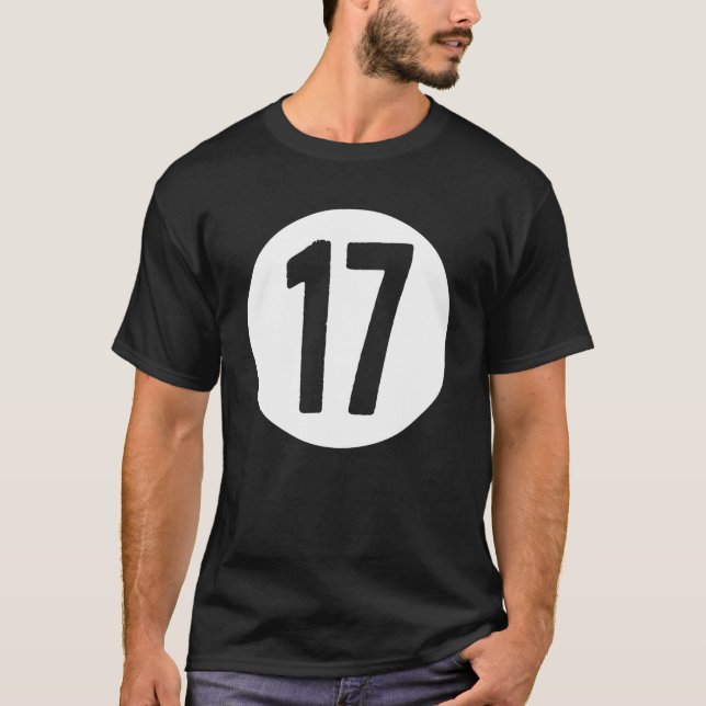 17 in a Circle T-shirt (Front)