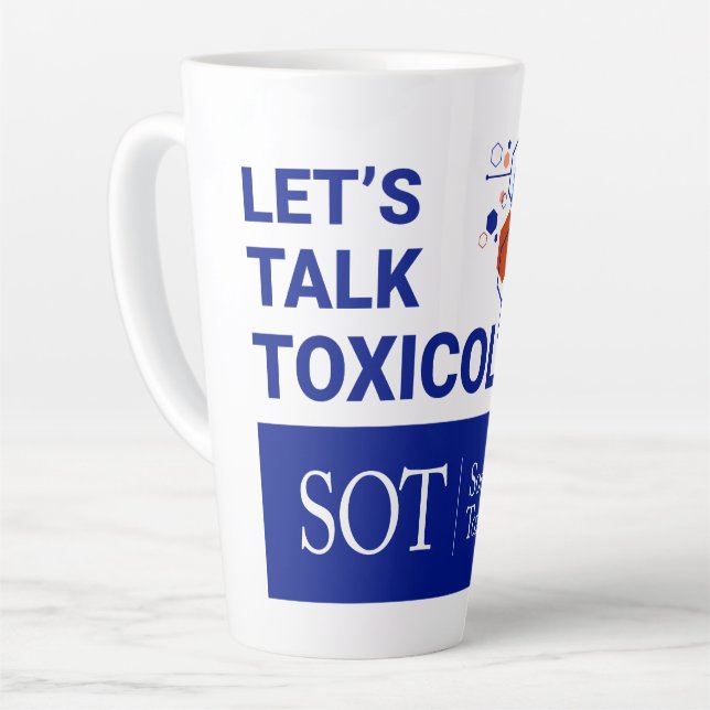 17 oz Late Mug-Let's Talk Toxicology Latte Mug (Left Angle)
