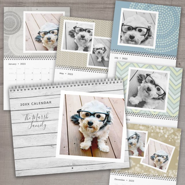 17 Photo Template Personalized - CAN CHANGE YEAR Calendar (Creator Uploaded)