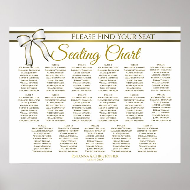 17 Tableau Mariage blanc et or (Devant)