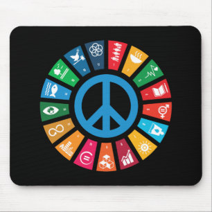 17 UN SDGs Sustainable Development Goals Mouse Pad