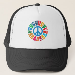 17 UN SDGs Sustainable Development Goals Trucker Hat