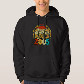 17 Year Old  Awesome Since October 2005 17th Birth Hoodie