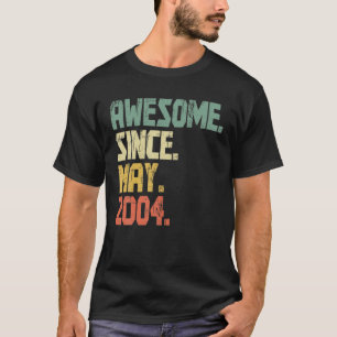 17 Year Old Boys Girls Gifts- Awesome Since May 20 T-Shirt