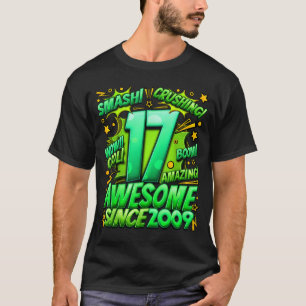 17 Year Old For Boys 17th Birthday Boy 17 Year Old T-Shirt
