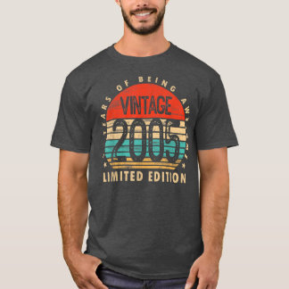 17 Year Old Gifts Vintage 2005 Limited Edition 17t T-Shirt