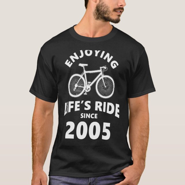 17 Year Old Mountain Biker Bicycle Bike 2005 17th  T-Shirt (Front)