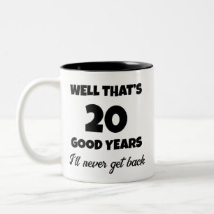 17 Year Work Anniversary Funny Two-Tone Coffee Mug