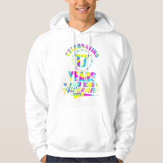 17 Years of Being Awesome 17 Years Old 17th Birthd Hoodie