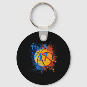 17 Years Old 17th Birthday Sketll Gift For Boys Pa Keychain