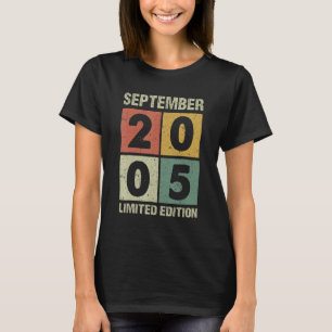 17 Years Old  Vintage September 2005 17th Birthday T-Shirt