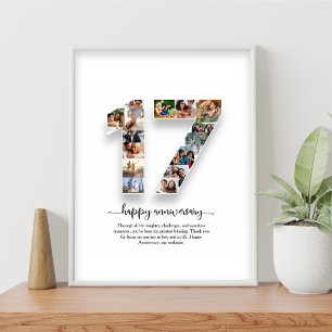 17th Anniversary Photo Collage Poster